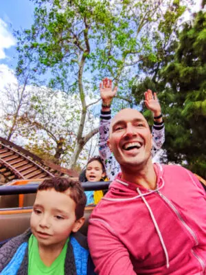 Full Taylor Family on Big Thunder Mountain Railroad Disneyland 2020 2