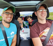 Full Taylor Family on road trip through Montana 1