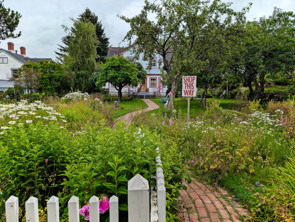 Garden and Art Gallery at Fort William Henry Seward Historic Landmark Haines Alaska 1