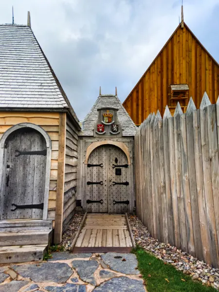 Gates to Port Royal National Historic Site Annapolis Royal Nova Scotia 1