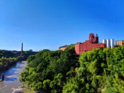 Genesee River from High Falls downtown Rochester New York 1