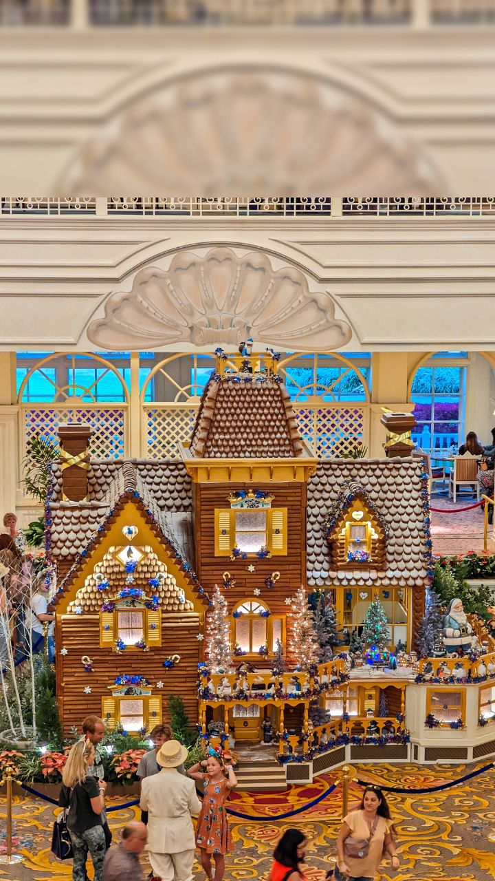 Giant Christmas Gingerbread House at Grand Floridian Resort Walt Disney World a