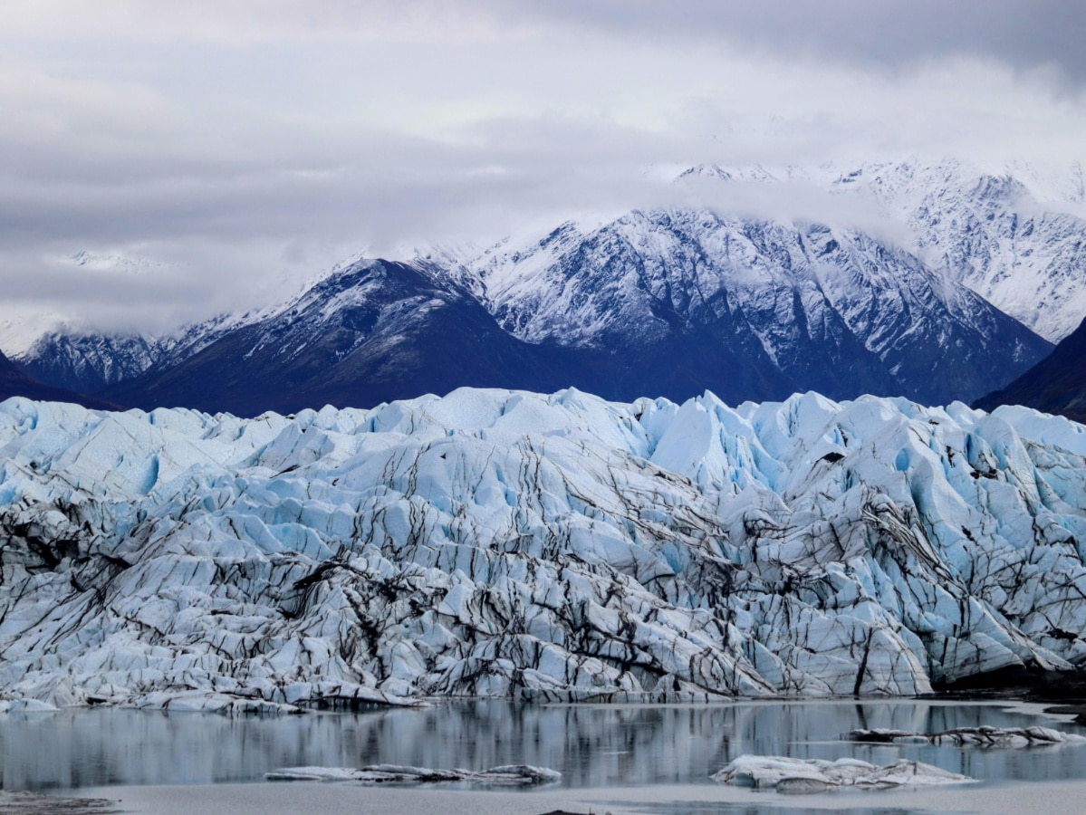 Glacial Lake at Matanuska Glacier Hiking Glacier View Alaska
