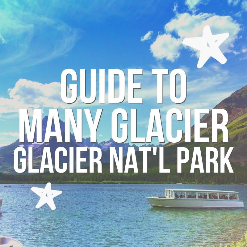 Glacier National Park Many Glacier Area pin 5