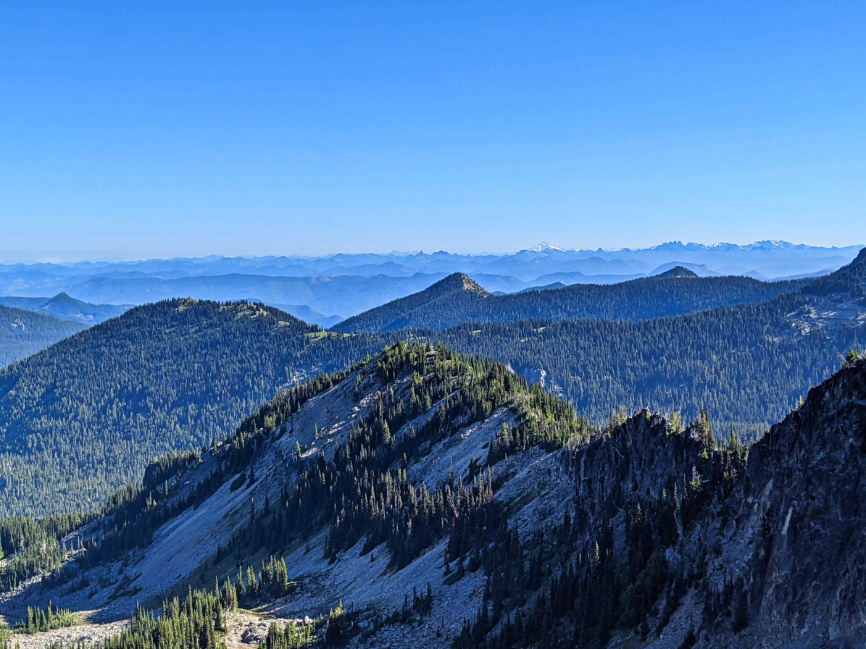 Glacier Peak From Sourdough Ridge Trail Sunrise Mount Rainier National Park Washington 1