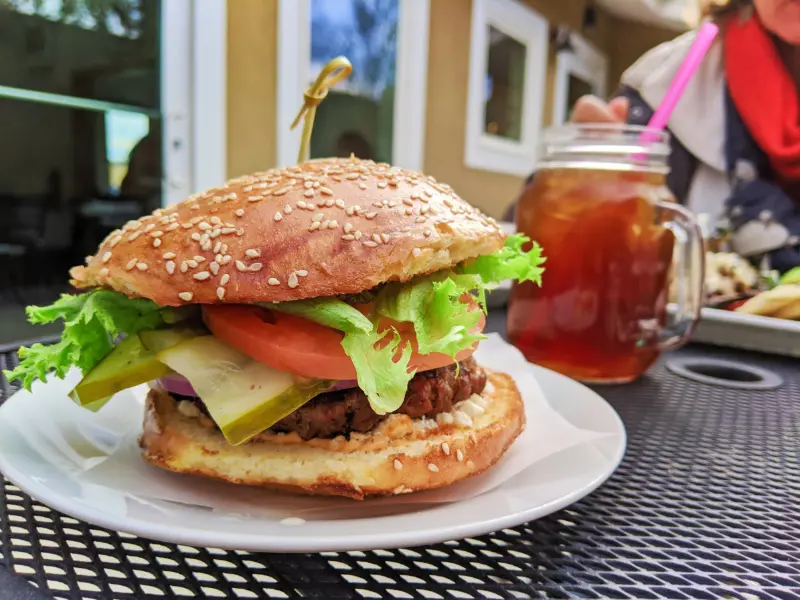 Goat Cheese Burger at LA Bakery Carson City Nevada 1