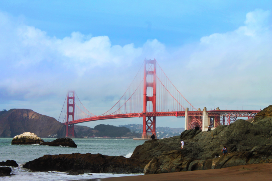 Golden Gate Bridge from Baker Beach GGNRA San Francisco