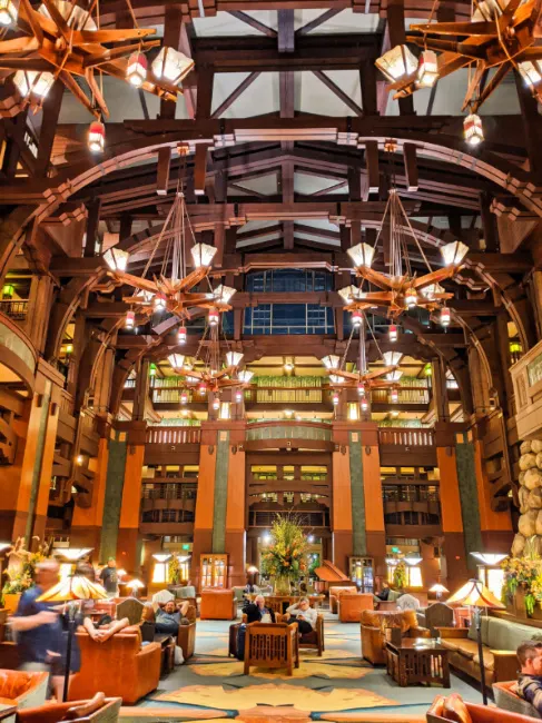 Grand Lobby of Disneys Grand Californian Hotel Disneyland 10