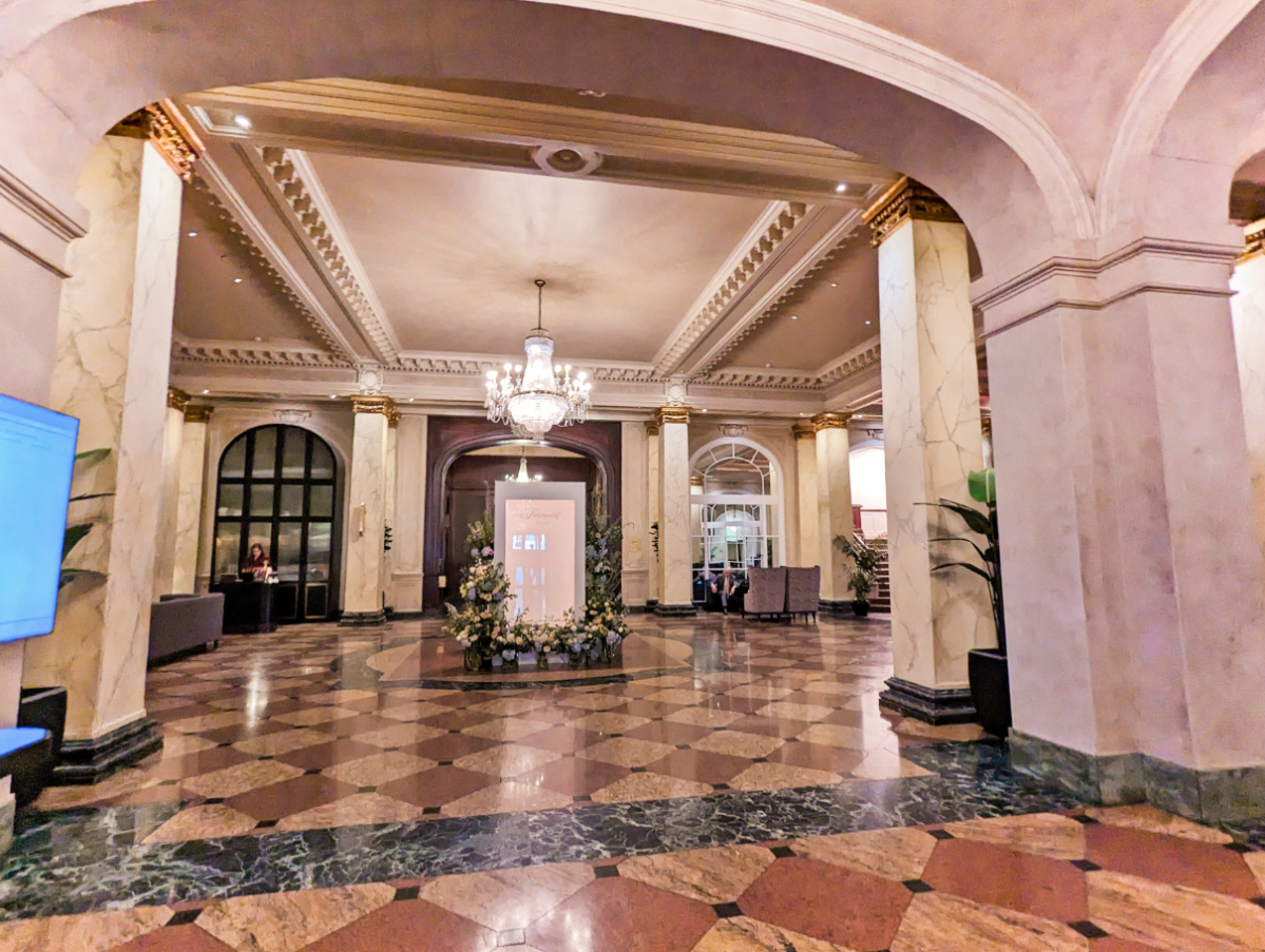 Grand Lobby of Fairmont Palliser Hotel Downtown Calgary Alberta 1