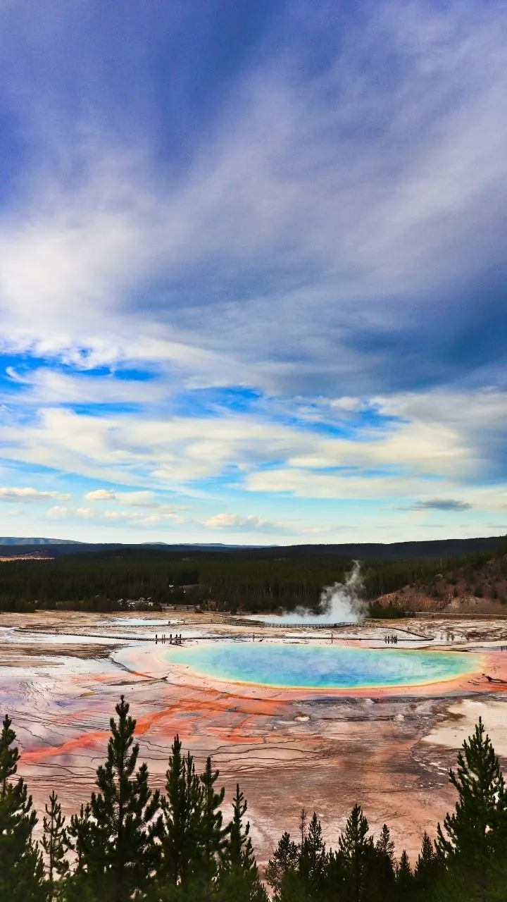 Grand Prismatic Spring Hike, 2 Days in Yellowstone Itinerary