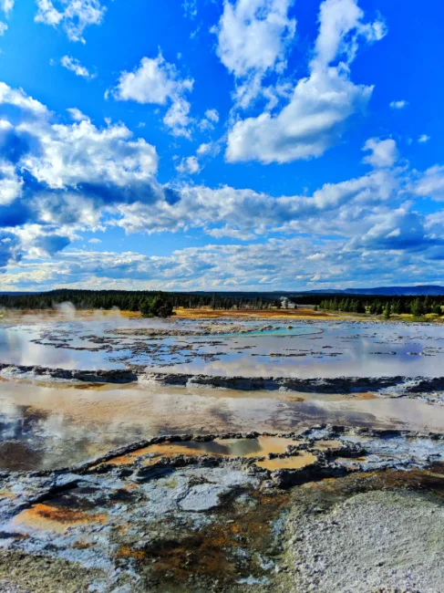 Great Fountain Geyser Firehole Lake Drive Yellowstone NP 1