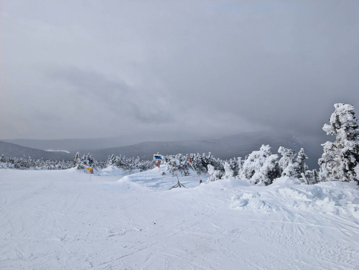 Green Timberline Run at Sugarloaf Mountain Ski Area Carrabassett Valley Maine 1