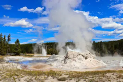 Grotto Geyser at Old Faithful Geyser Basin Yellowstone National Park 1