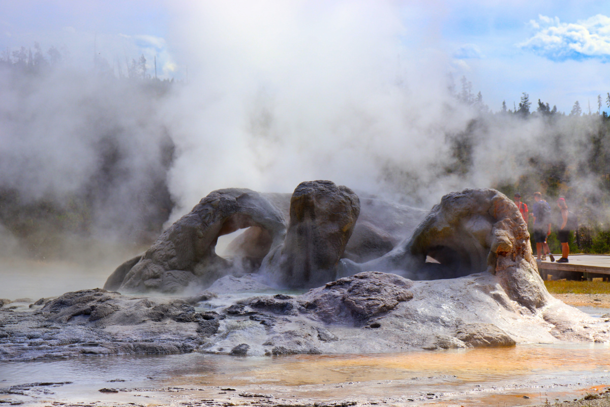 Grotto Geyser at Old Faithful Geyser Basin Yellowstone National Park 4