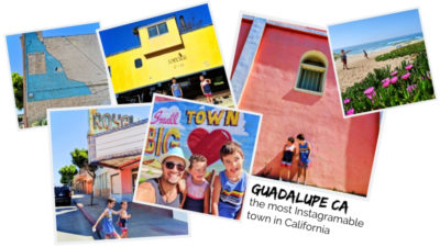 The most Instagramable town in California is Guadalupe, CA, on the Central Coast. With colorful art deco buildings, street art and unique nature, it's an Instagram dream.