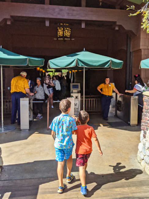 Guest Entrance from California Adventure into Disneys Grand Californian Hotel Disneyland 1