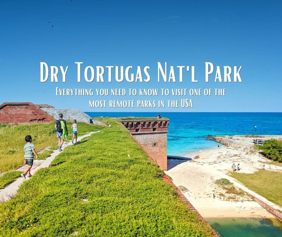 Dry Tortugas is one of the least visited National Parks in the USA. Everything you need to know for the ferry to Fort Jefferson, seaplane to Dry Tortugas, camping and visiting from Key West. Best of the Florida Keys.