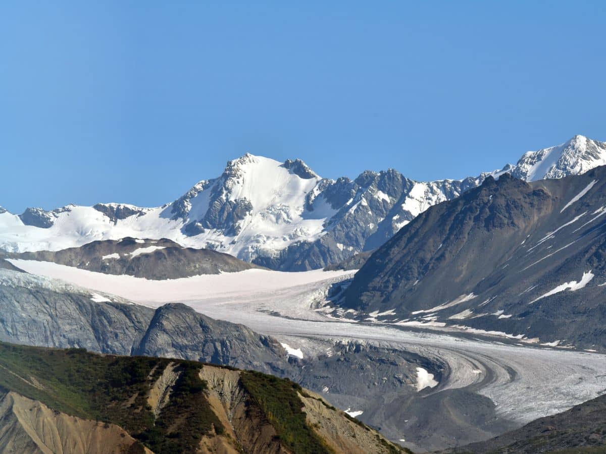 Gulkana Glacier off Richardson Highway Alaska