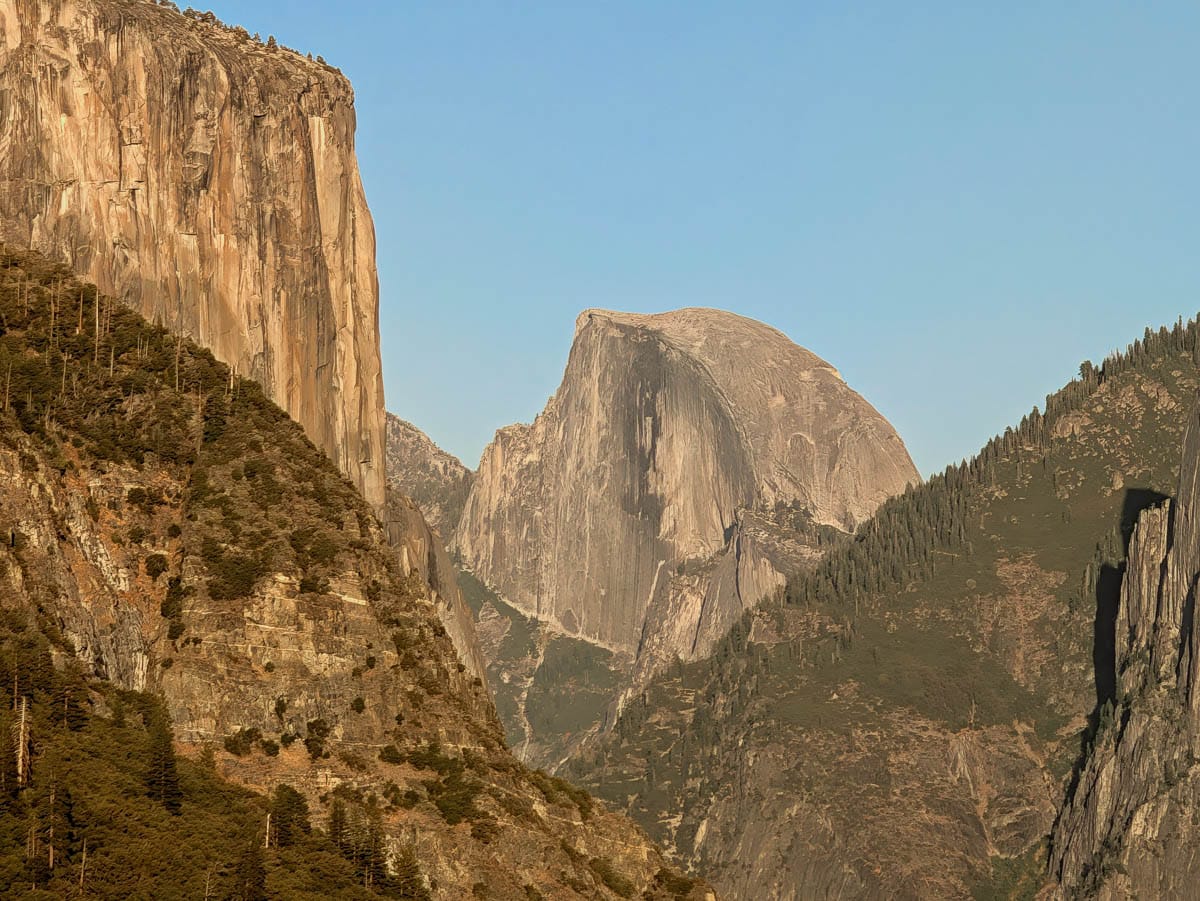 Half Dome from Tunnel View at Sunset Yosemite National Park California 1