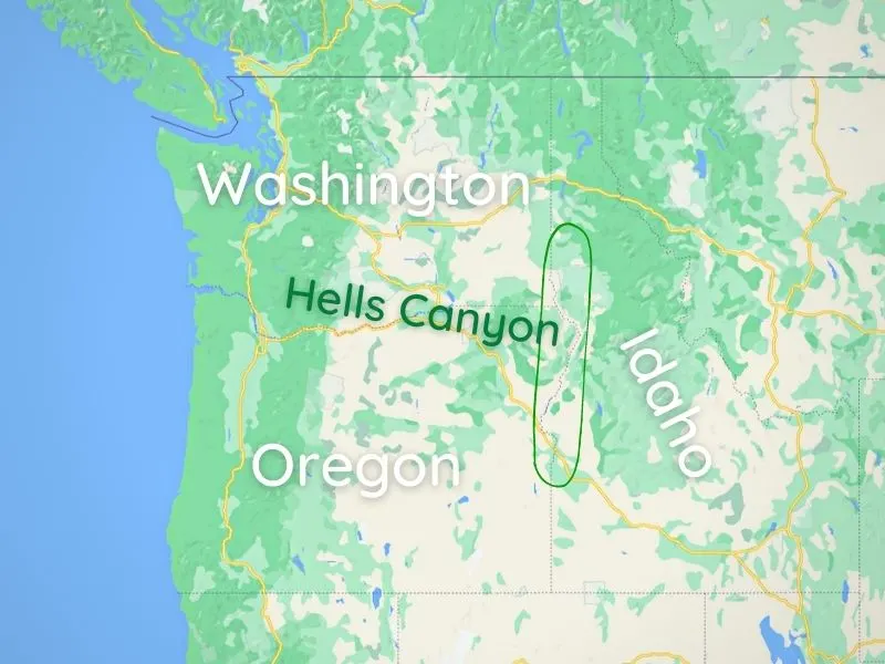 Hells Canyon PNW Map