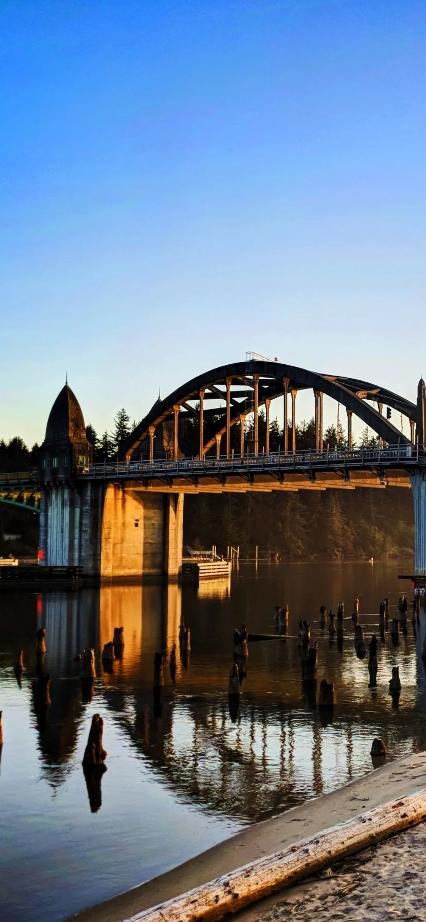 Highway 101 Bridge in Florence Oregon Coast Road Trip