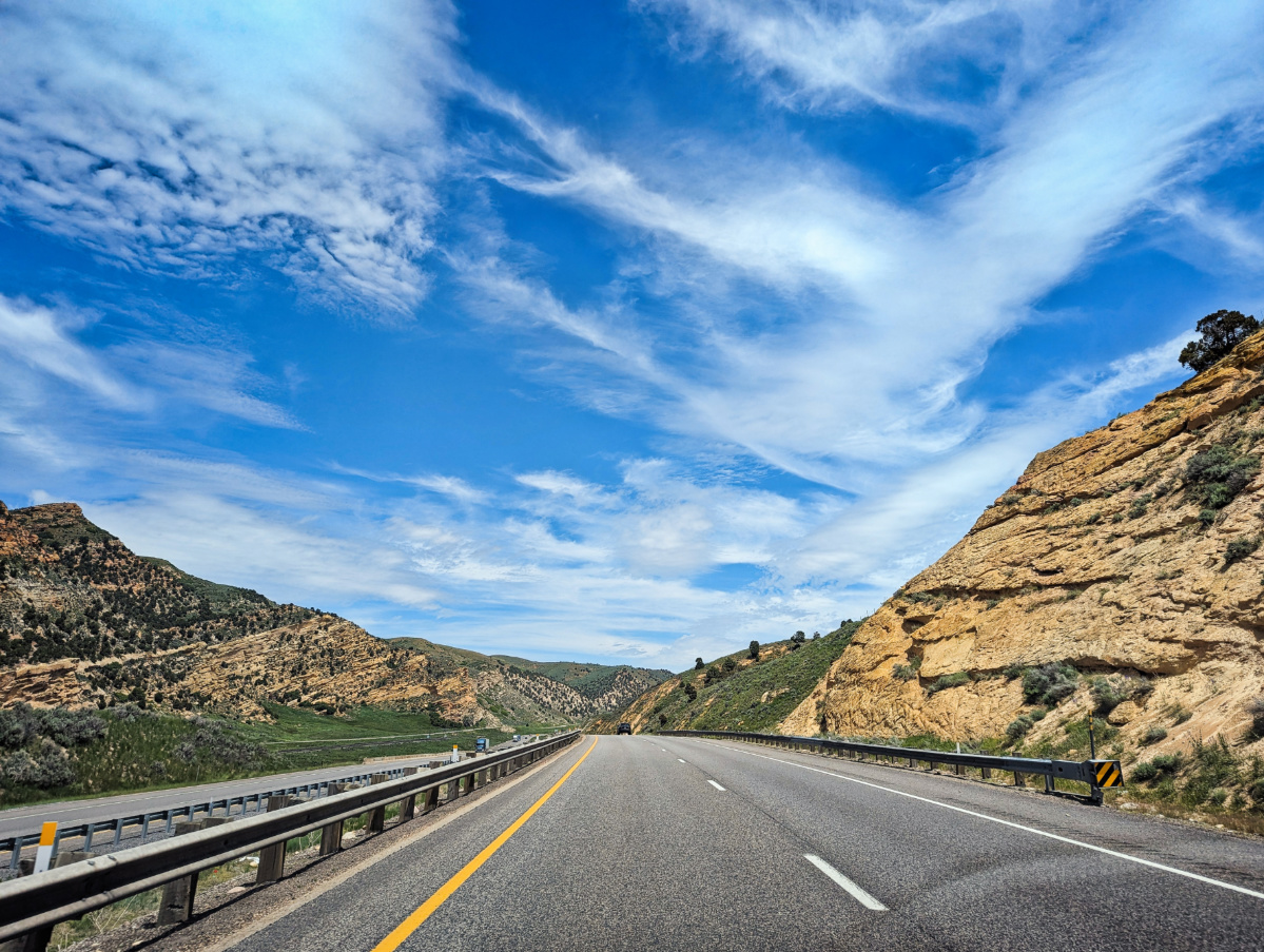 Highway into Lander Wyoming 1