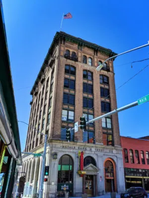 Historic Building Metals Bank downtown Butte Montana 1