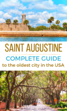 Saint Augustine, Florida is the oldest city in the USA and is amazing for food, photography and having a fun Florida vacation. Beaches, history and alligators make it a perfect destination for a road trip around Florida. #Florida #roadtrip #familytravel