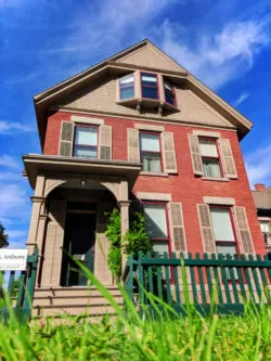 Historic Susan B Anthony House exterior Rochester New York 1