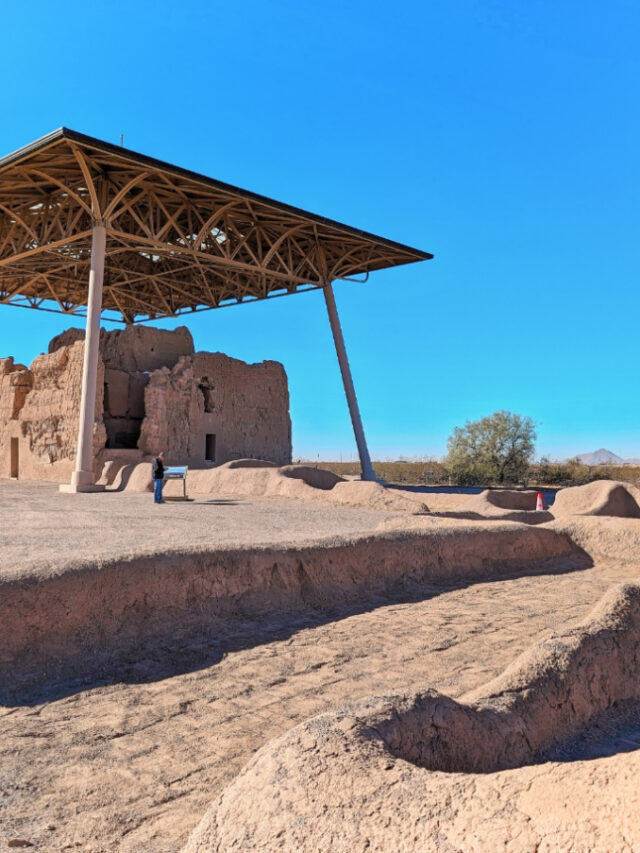 Hohokam Building Ruins at Casa Grande National Monument Arizona 1