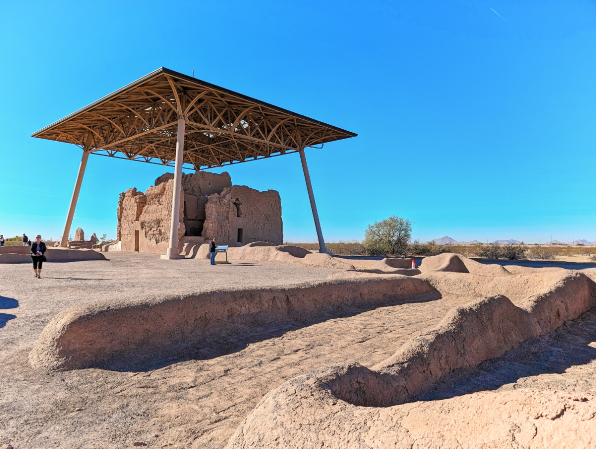 Hohokam Building Ruins at Casa Grande National Monument Arizona 1