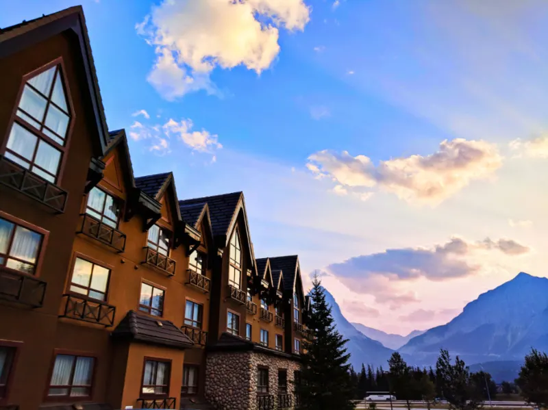 MTN House by Basecamp Canmore at Sunset Banff Alberta 3