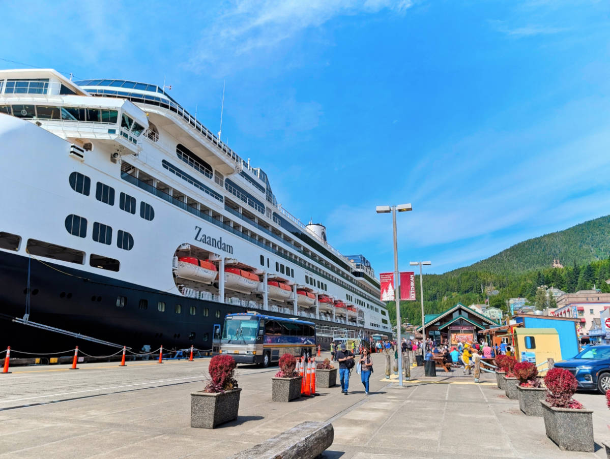 Holland America Zaandam Cruise Ship in Port in Ketchikan Alaska 1
