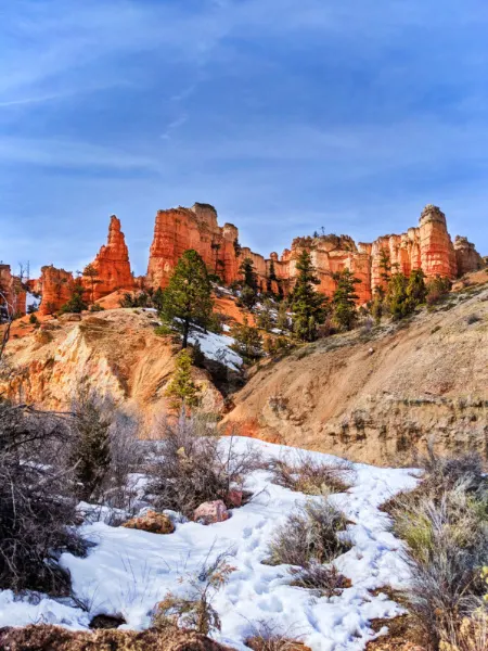 Hoodoos at Mossy Cave Trail Bryce Canyon National Park Utah 1