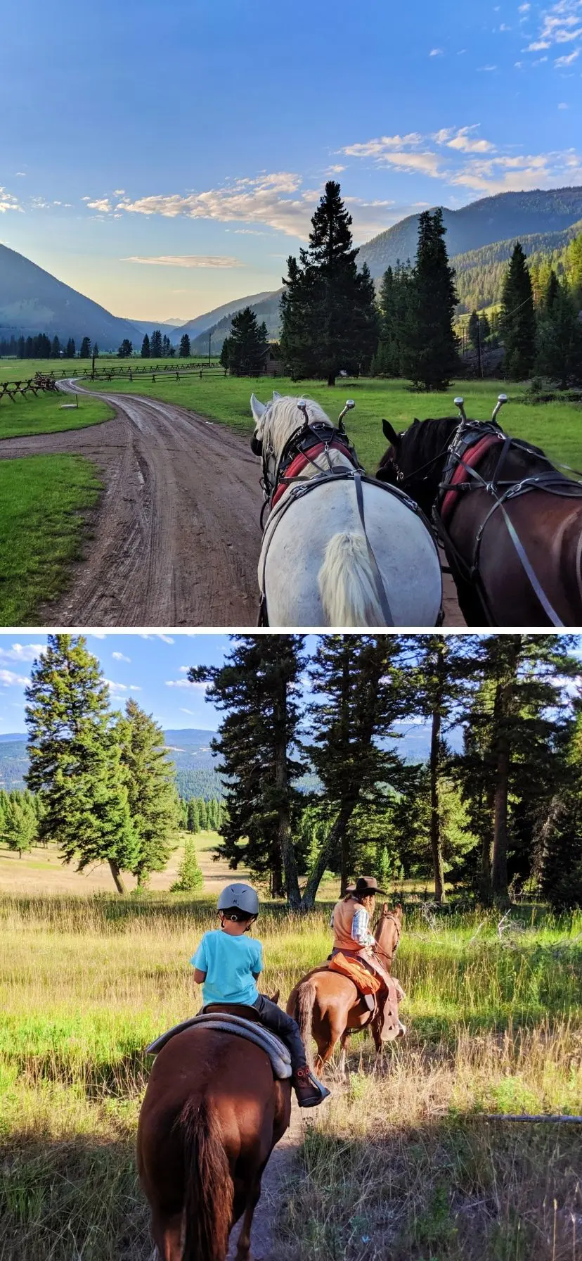 Horseback Riding and Hay Ride at Big Sky Montana