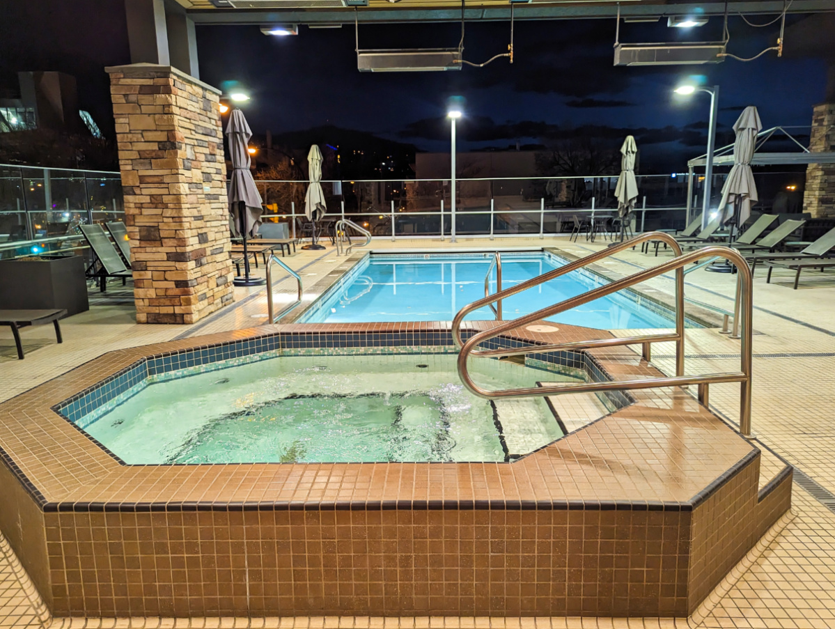 Hot Tub and Pool at Delta Kamloops Hotel Kamloops BC 1