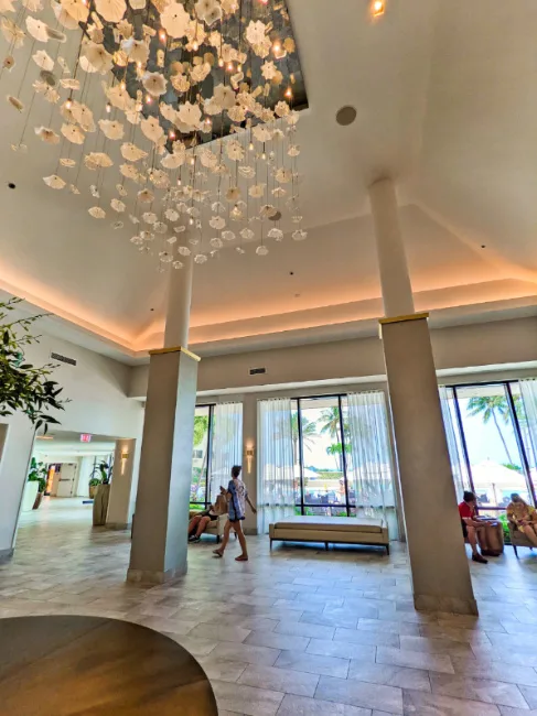 Hotel Lobby at Hilton Marco Island on the Beach Gulf Coast Florida 1