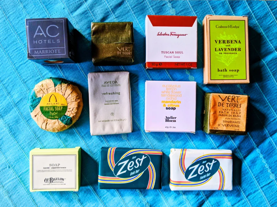 Hotel Soap products wrapped in paper 1