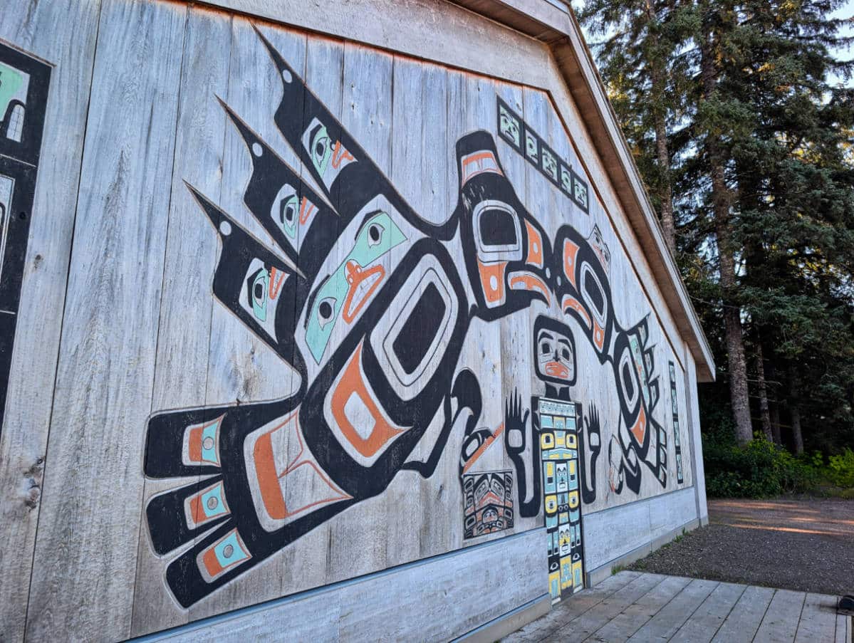 Huna Tribal House on Tlingit Trail in Glacier Bay National Park Gustavus Alaska 1
