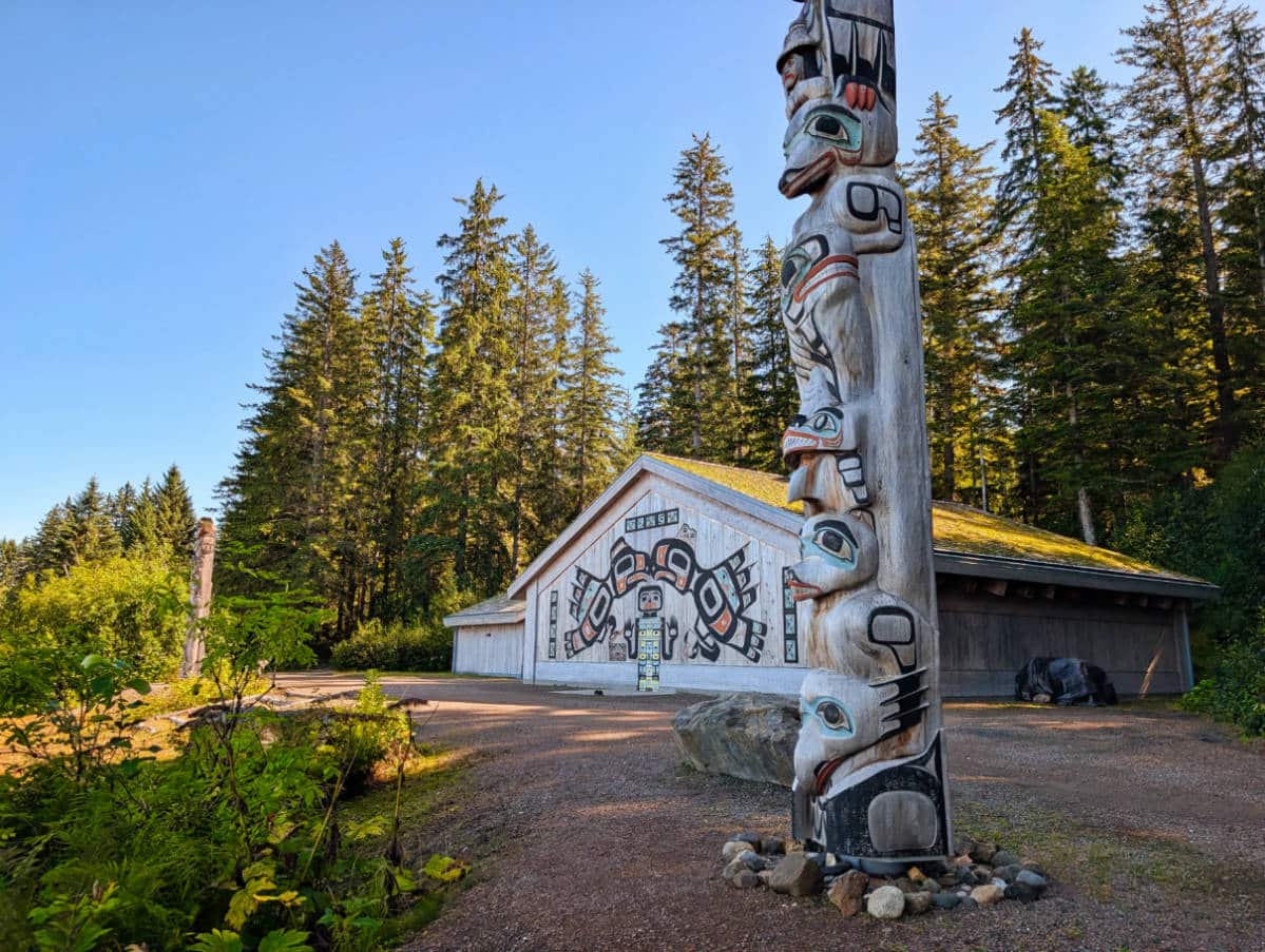 Huna Tribal House on Tlingit Trail in Glacier Bay National Park Gustavus Alaska 3