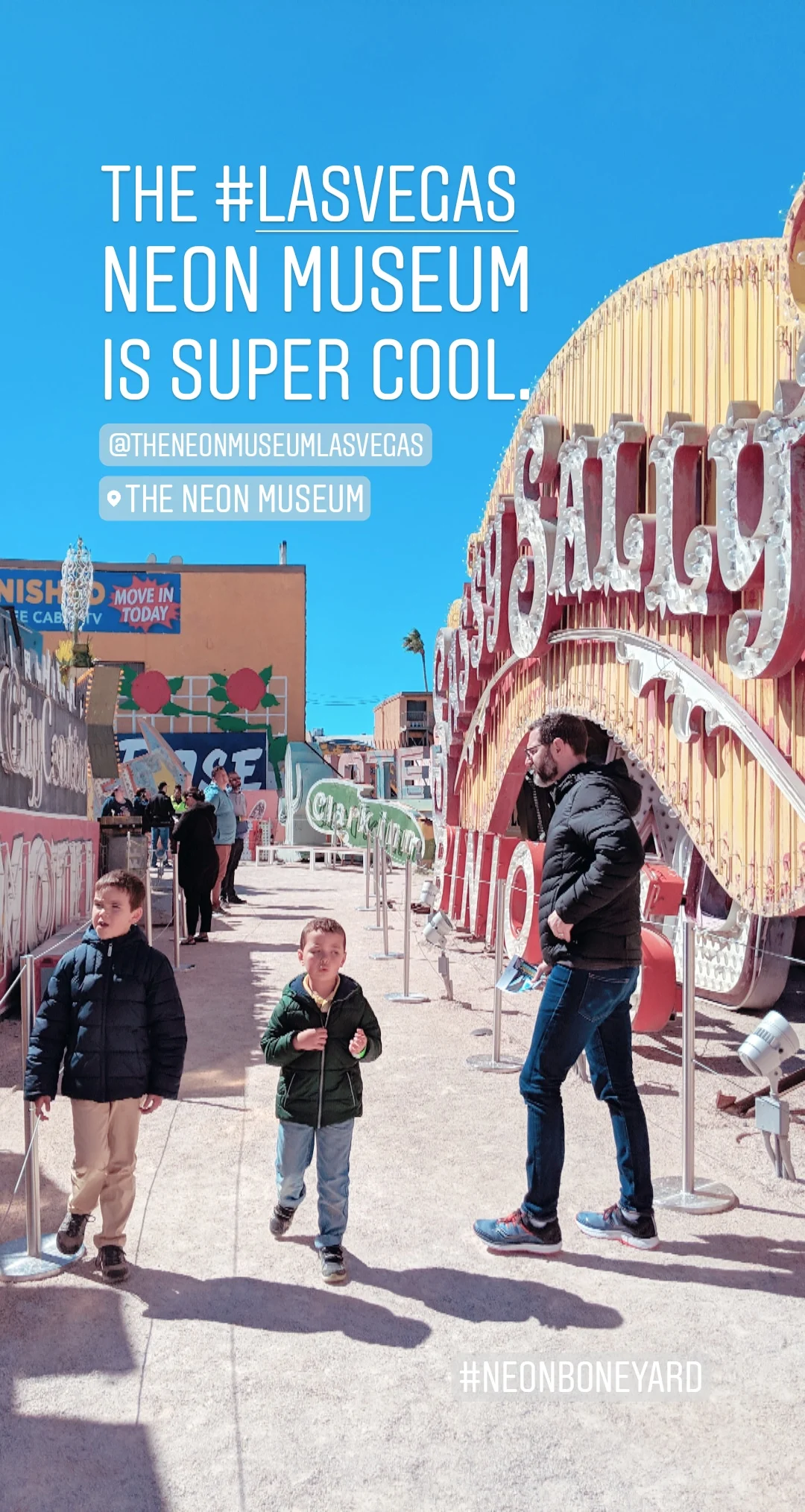 Visiting the Neon Museum Las Vegas IG Story