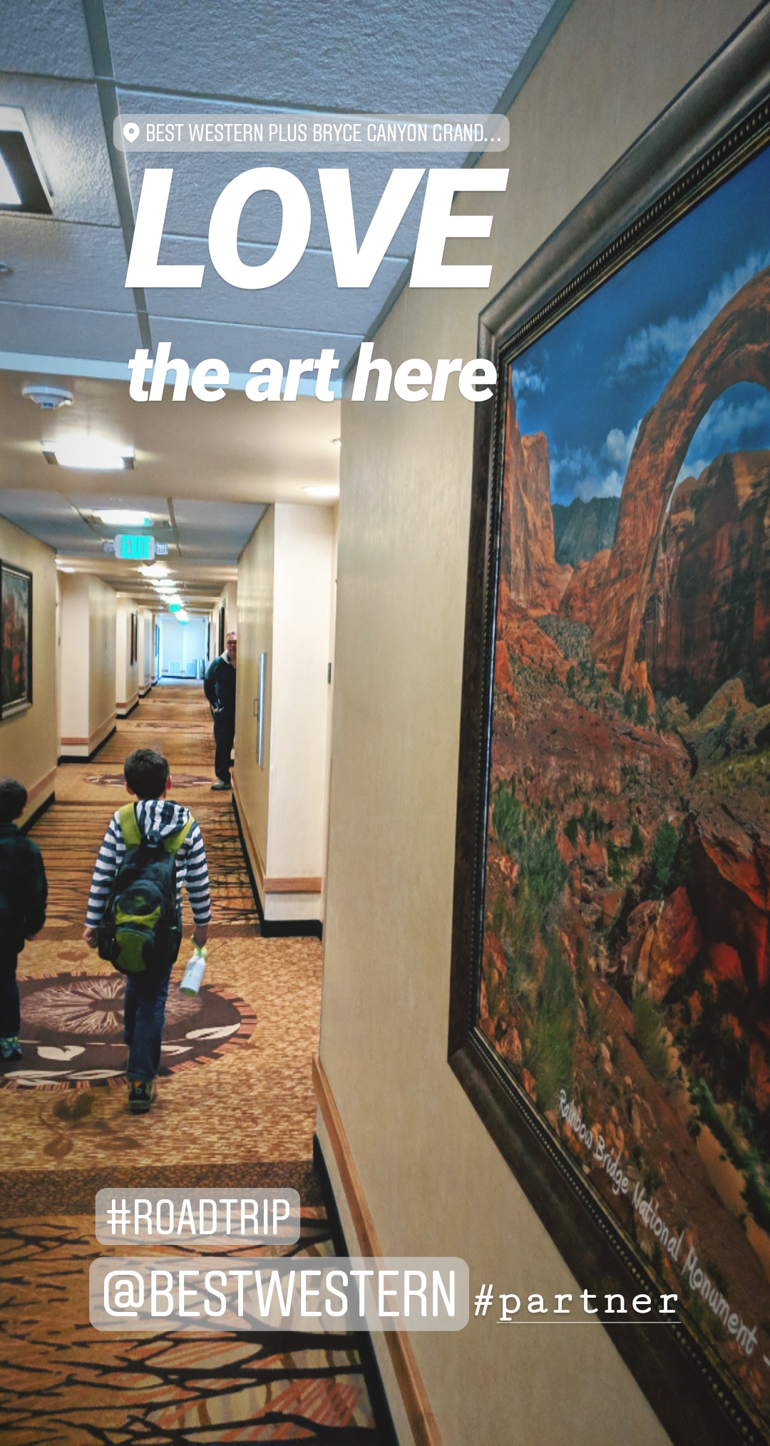 Taylor Family Best Western Bryce Canyon Grand Hotel Instagram Story 2 Travel Dads