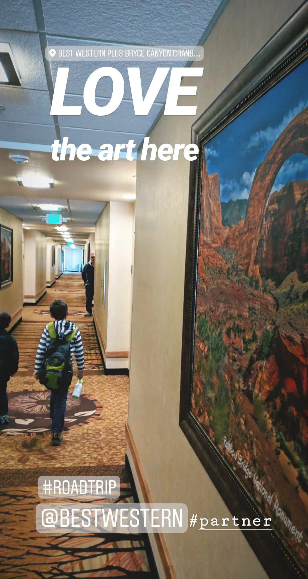 Taylor Family Best Western Bryce Canyon Grand Hotel Instagram Story