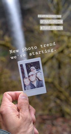 Silver Falls State Park Instagram story