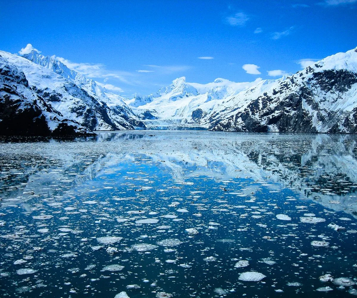 Icebergs at Glacier Bay National Park Alaska