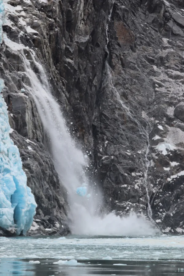 Icefall at Northwestern Glacier in Kenai Fjords National Park Alaska 3