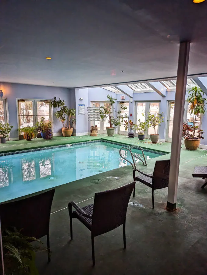 Indoor Swimming Pool at Harraseeket Inn in Freeport Maine 1