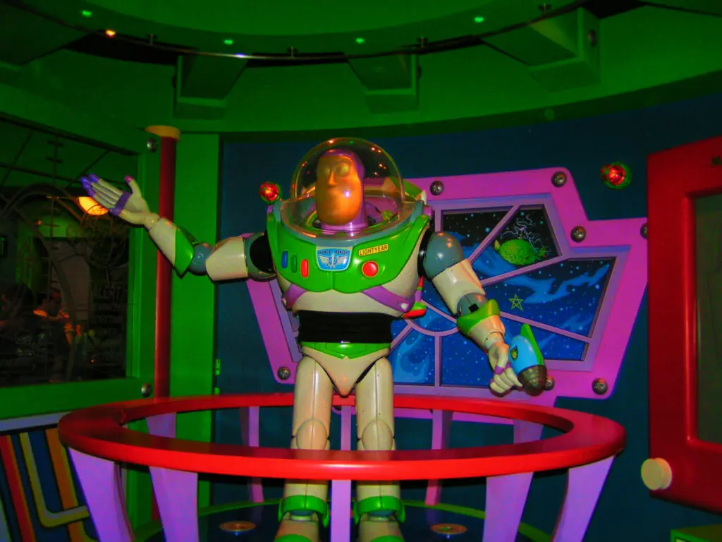 Buzz Lightyear in Astro Blasters Tomorrowland Disneyland