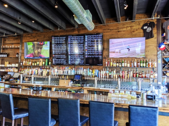 Interior of Bozeman Taproom and Fill Station Bozeman Montana 1