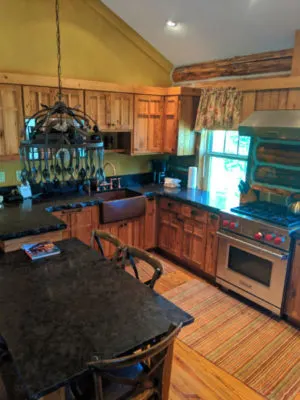 Interior of Cowboy Heaven Family Cabin at Big Sky Resort Big Sky Montana 2